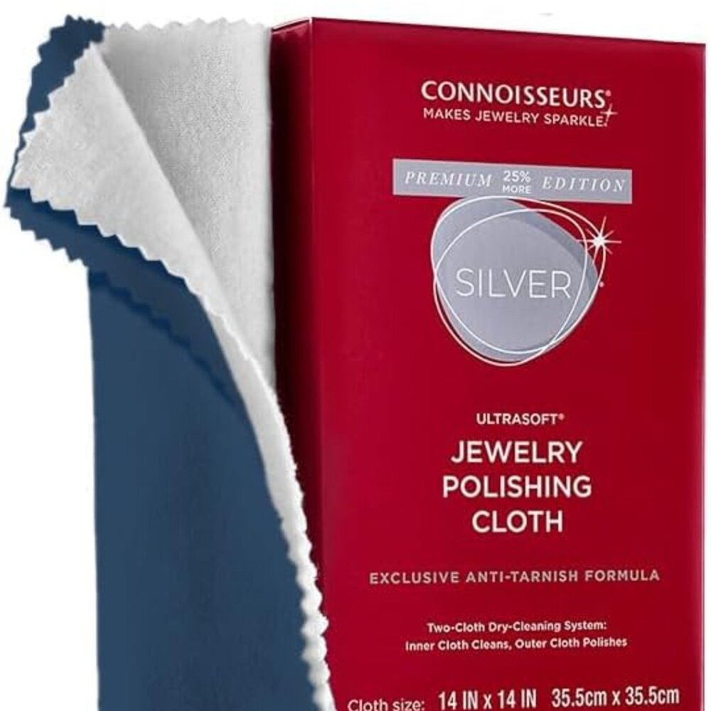 Premium Edition Extra Large Polishing Cloth for Silver Jewelry - Ultrasoft Fabri - Picture 2 of 8